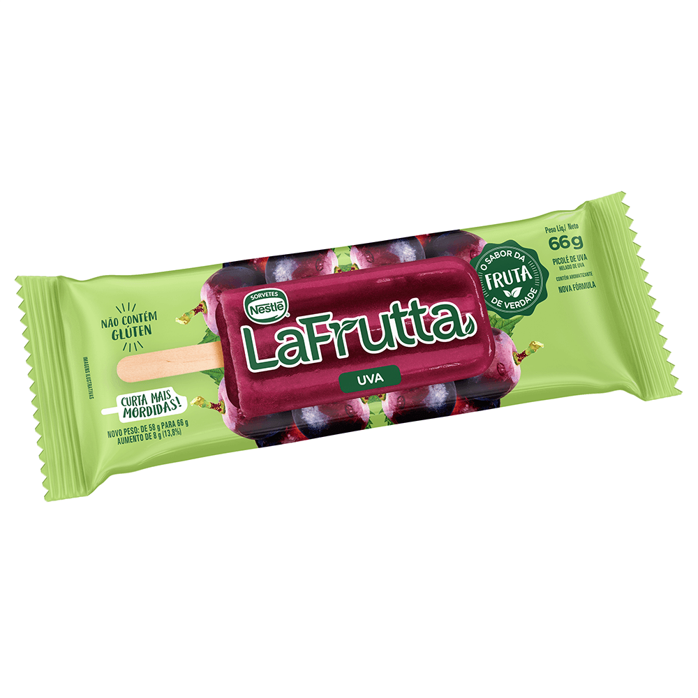 Nestlé La Frutta Uva Picolé - Clube Do Sorvete - Clubedosorvete